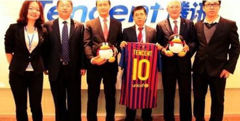 ФК «Барселона» будет продвигать свой бренд в Китае с помощью фирмы Tencent
