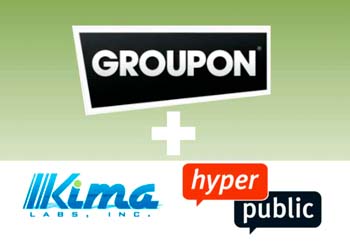 Groupon купил ещё два стартапа – HyperPublic и Kima Labs