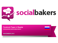 Опубликован ноябрьский отчёт Socialbakers о Facebook в России